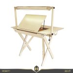 میز مخصوص طراحی و نقاشی با چراغ مطالعه مخصوص و میز نور طراحی